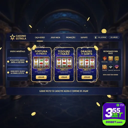 Tela de jogos mobile intuitivos de cassino online